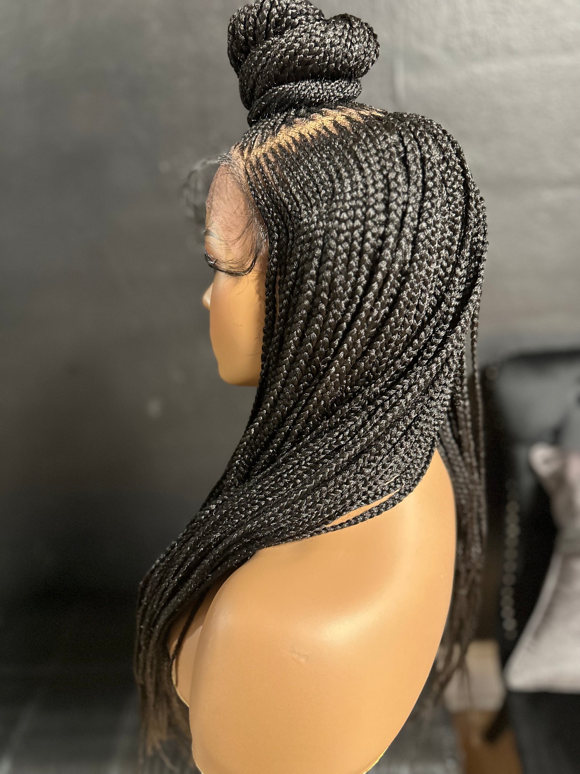 Top Bun Braid Wig-D.D. Daughters Lace Wig Beautique