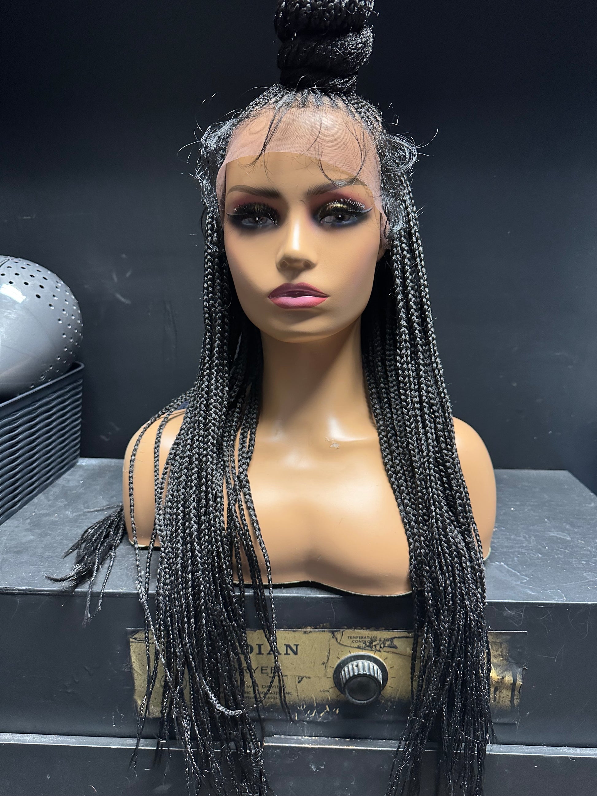 Top Bun Braid Wig-D.D. Daughters Lace Wig Beautique