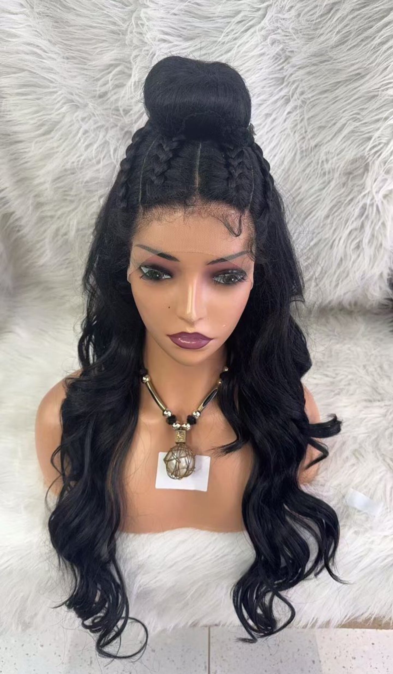 Half Up Braid Style Wig-D.D. Daughters Lace Wig Beautique