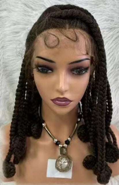 Gypsy Box Braid Wig curled ends-D.D. Daughters Lace Wig Beautique