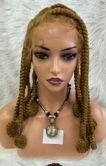 Gypsy Box Braid Wig curled ends-D.D. Daughters Lace Wig Beautique