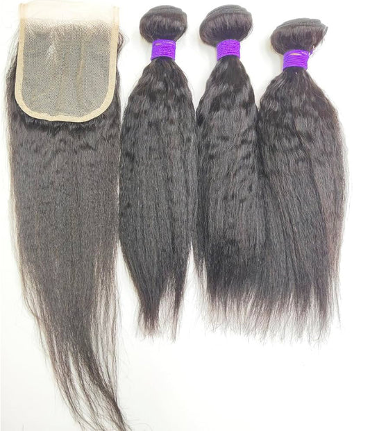 Kinky Straight Bundle-D.D. Daughters Lace Wig Beautique