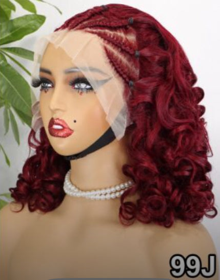 Braided Front Braid Style Wig w/Curls-D.D. Daughters Lace Wig Beautique