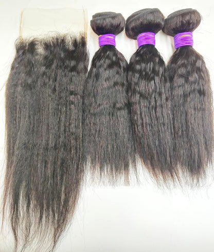 Kinky Straight Bundle-D.D. Daughters Lace Wig Beautique