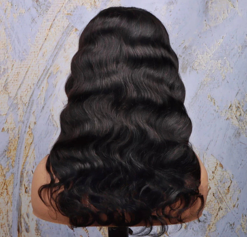 16" Brazilian Virgin Headband Wig- Body Wave-D.D. Daughters Lace Wig Beautique