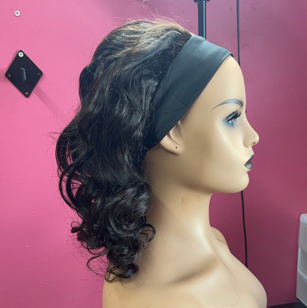 16" Brazilian Virgin Headband Wig- Body Wave-D.D. Daughters Lace Wig Beautique