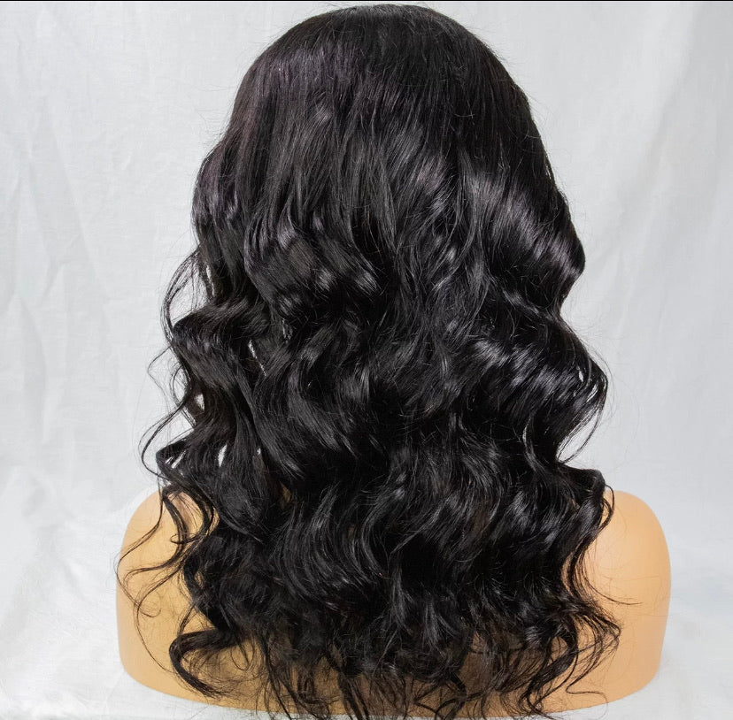 16" Brazilian Virgin Headband Wig- Body Wave-D.D. Daughters Lace Wig Beautique