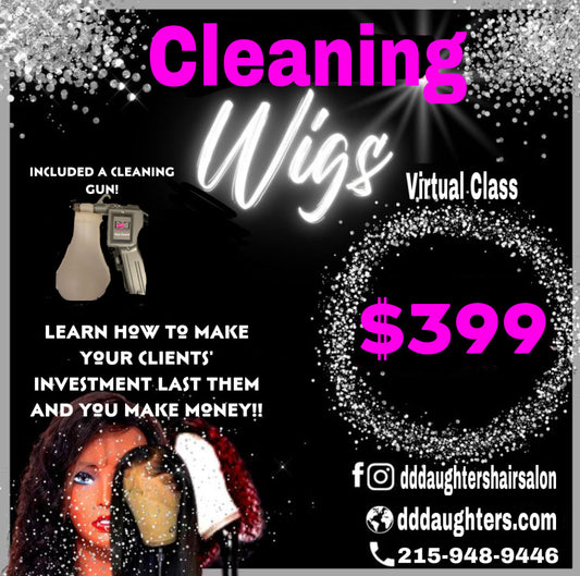 Lace Wig Cleaning - Virtual Option Available (includes Cleaning Gun)-D.D. Daughters Lace Wig Beautique