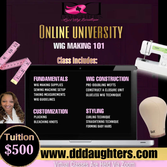 Online University Wig Making 101-D.D. Daughters Lace Wig Beautique